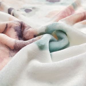 Peluche mignonne vintage en polyester western licorne flanelle corail polaire premium <span class=keywords><strong>couverture</strong></span> bébé floral avec différentes couleurs - Product Image 3
