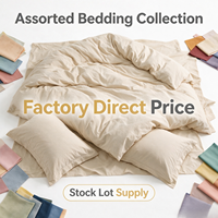 Liquidation de stock : Ensemble de literie de luxe brodé en fibres, style américain, en solde