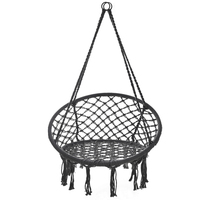 Chaise suspendue en macramé métallique, confortable, pour jardin, terrasse extérieure, vente chaude