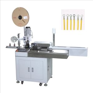 Máquina de estañado de terminales de pelado automático de cables de 4 cables, brazo mecánico, sujeción automática, producción de arnés automatizada - Product Image 2