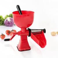 Presse-tomates manuel en gros, mixeur à manivelle pour fruits, mini moulin multifonction 8-en-1 en ABS et acier inoxydable