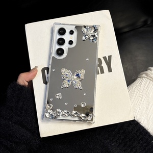 Espejo 3D mariposa diamante cajas del teléfono móvil para Samsunga15 <span class=keywords><strong>5g</strong></span> contraportada A34 <span class=keywords><strong>A52</strong></span> A53 A54 - Product Image 6