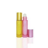 Flacon roll-on en verre coloré givré de 10 ml avec bille métallique – Bouteilles en verre de qualité supérieure