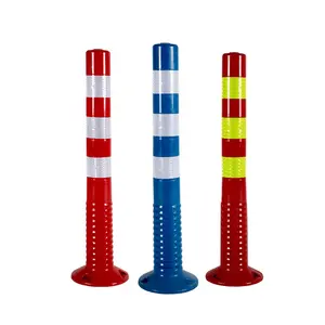 Bollard giao thông linh hoạt đường Divider linh hoạt TPU cảnh báo bài