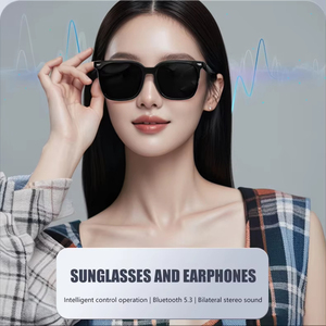 GS01 Intelligent <b>Bluetooth</b> Glasses BT 5.3 Smart Touch Audio Music Stereo Sound UV400 Polarized Lens Lightweight Smart Sunglasses - Product Image 4