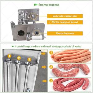 Machine de remplissage pneumatique industrielle pour saucisses farcies, pour la production quantitative - Product Image 4