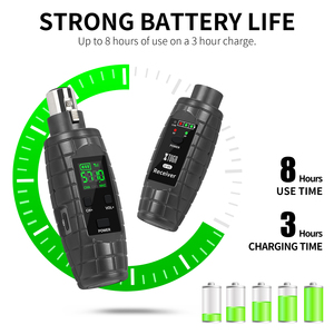 Micro không dây động XTUGA U-95 với bộ phát và thu, cầm tay, khử tiếng ồn, phạm vi 164ft dành cho biểu diễn sân khấu - Product Image 6