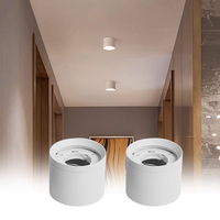 Calidad Superior 110V 265V GU10 Montaje en superficie de techo Foco de aluminio Downlight Interior Hogar Sala de estar Led Down Light