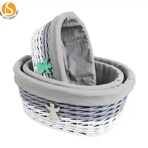 Giá Nhà Máy Thấp Hơn Thêm Số Lượng Lớn Vòng Wicker Giỏ Với Lót