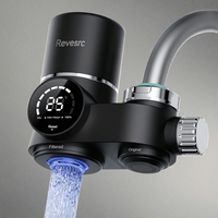 Système de Purification d'Eau pour Robinet de Cuisine à 8 Étapes, Manuel, Intelligent, Noir, Coréen, avec Montage sur Comptoir, Facile à Nettoyer