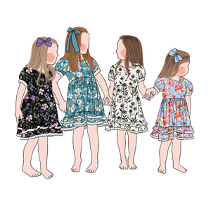 Ultima qualità di alta qualità abito estivo da bambina con maniche a sbuffo - Product Image 3