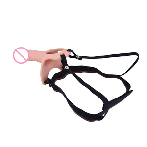 Dildo vestível para casais, venda direta de fábrica, pênis de silicone, com cinto, coleira ajustável, para mulheres, brinquedo sexual - Product Image 5