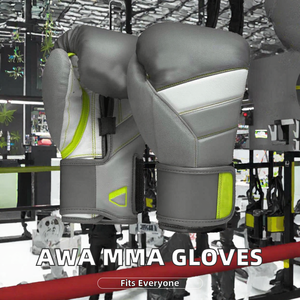 Guantes de Boxeo MMA Sanda de Calidad Profesional de 6oz-12oz, Guantes de Entrenamiento de Cuero con Agarre para las Manos, Cierre Personalizable - Product Image 2
