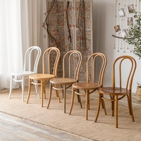 Chaise de salle à manger en bois courbé style nordique Thonet, rétro, nostalgique, vintage, en hêtre vieilli, style américain, Snaith Home Furniture