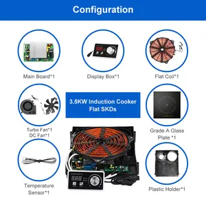 Estufa de inducción portátil de un solo quemador eléctrico