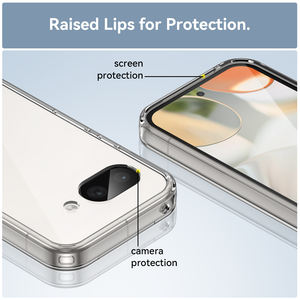 Para <span class=keywords><strong>Pixel</strong></span> 9A Clear Case 2025, parachoques de TPU suave colorido + cubierta trasera de acrílico duro a prueba de golpes para Google <span class=keywords><strong>Pixel</strong></span> 6A 7 8 9 Pro - Product Image 3