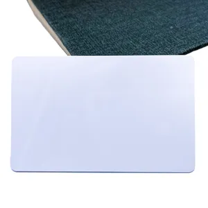 Prix usine en gros CR80 taille F08 13.56mhz imprimable en plastique PVC blanc carte RFID vierge