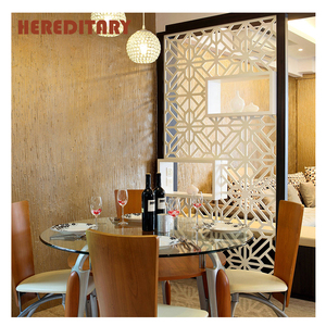 Divisorio per Ristorante e Mobile Schermo Bianco per Soggiorno, Design Decorativo con Taglio Laser - Product Image 4