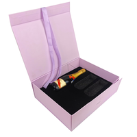 Boîte pliante en carton pour chaussures, chaussettes et fourrures, design original, personnalisable, grand format, avec ruban