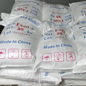 באיכות גבוהה f320 אלומינה גרגר חול פיצוץ מדיה לבן סינתטי אבקת לבן חתוך אלומינה ליטוש - Product Image 1