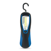 Superhelle 3W COB LED Arbeitsleuchte mit Gummibeschichtung, Batteriebetrieben (3*AAA), 3 Stunden Laufzeit, für Straßen, Garten, Werkstatt, Büro