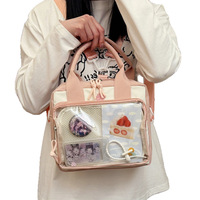 Sac messager anime, style universitaire japonais, sac à bandoulière transparent, sac à bandoulière mignon pour fille