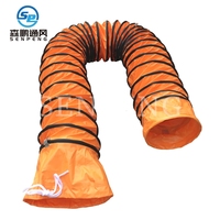 200mm 10m Portable HVAC Conduit PVC Corde Réglable Système HVAC Tuyau de Ventilation de Chauffage Isolé