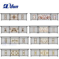 Barreaux en métal faits à la main Bodun, designs de balustrades en fer forgé pour balcon juliette