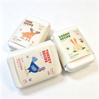 Contenant alimentaire personnalisé en pulpe de bagasse biodégradable avec manchon et pelliculage mat, pochettes portables pour aliments pour animaux de compagnie et chewing-gum