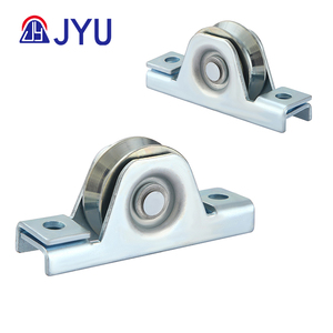 Poulie à rouleau de <span class=keywords><strong>roue</strong></span> de porte coulissante galvanisée à roulement unique avec support interne de rainure U V Y - Product Image 4