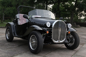 Classico elettrico Mini <span class=keywords><strong>auto</strong></span> retrò Vintage Fiat antichi carrelli da Golf per la vendita per uso del parco di divertimenti - Product Image 3