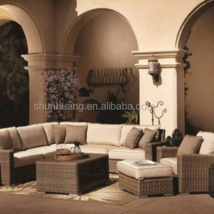 Outdoor wicker <span class=keywords><strong>mobili</strong></span> rotondo colore marrone rattan divano tre posti divano - Product Image 4