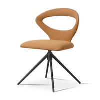 [En stock] Chaise de salle à manger pivotante au design oriental moderne, chaise de bureau pour ordinateur, chaise de luxe légère pour la maison, dossier haut de gamme