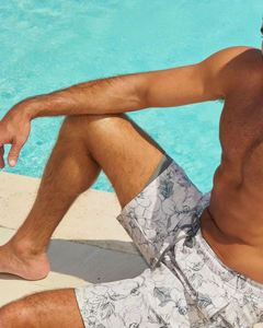 Custom Logo <b>Men</b> Printing Swim <b>Trunks</b> With Compression Liner 2 in 1 Summer Quick Dry Board Shorts Beach Swimwear - Product Image 4
