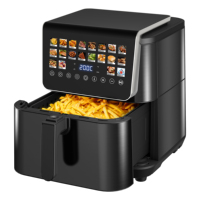 Fabricant de friteuses à air intelligentes en acier inoxydable 9L avec logo personnalisé, OEM ODM, friteuse à air numérique sans huile