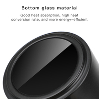 Tasse chauffante électrique intelligente à contrôle de température, cadeau de Noël, 55 degrés, en acier inoxydable, chauffe-tasse, mug chauffant