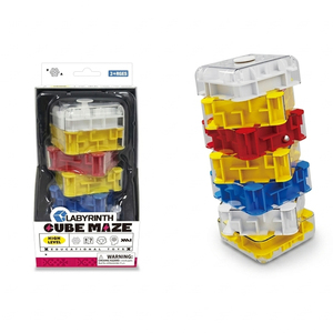Jeu de <span class=keywords><strong>labyrinthe</strong></span> 3D Tommabo, cube de puzzle, 2 à 7 niveaux de difficulté, jeu de <span class=keywords><strong>labyrinthe</strong></span> à billes, améliore la logique et les compétences spatiales, en plastique, pour enfants et adultes - Product Image 1