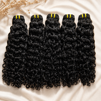 Vente en gros de mèches de cheveux humains bouclés 100% naturels vietnamiens, extensions vierges naturelles rebondissantes, cheveux bouclés bruts birmans et indiens