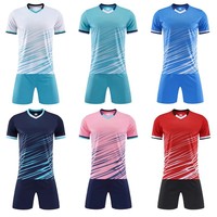 Tenue de football et de gymnastique unisexe pour adulte – Ensemble maillot à manches courtes en polyester pour compétition et entraînement