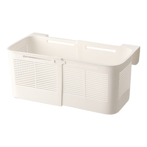 Telescopic Hanging Storage Basket White PP Material Adjustable For Bed Dormitory Home Use - Product Image 3