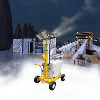 Tour d'éclairage mobile portable OEM 9m avec générateur diesel LED DC, IP66, 30000lm, faisceau 360°