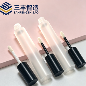 หลอดลิปกลอส PE แบบขุ่น 8 มล. พร้อมหัวฟองน้ำสำหรับทาลิปกลอส - Product Image 2