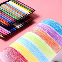 Vente directe du fabricant 6 12 24 36 couleurs crayons de cire jumbo lavables à la main pour enfants peinture
