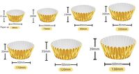 24pcs 48pcs 100pcs 200pcs Aluminium Metallic Folie Papier Tulpe Muffin Cupcake Hüllen Gold Silber Back becher Kuchen form 550 350 408 500