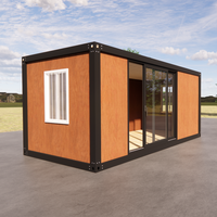 Maison conteneur préfabriquée de 20 pieds, design postmoderne, villa étanche, maison mobile, couleur personnalisée, mini-maison pour chambre à coucher