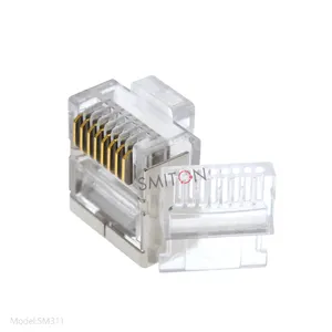 CAT6 FTP ปลั๊กโมดูลาร์ขั้วต่อ RJ45 สั้น