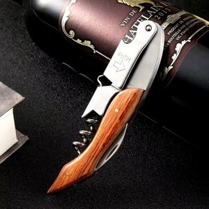 Stylish Corkscrew and Foil Cutter Kit with Wooden Handle for Any Event - Product Image 3