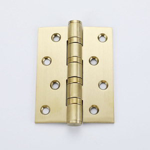 Charnière de meuble 4 pouces, 4 mm d'épaisseur, en acier inoxydable, silencieuse, à montage en surface, design moderne - Product Image 3