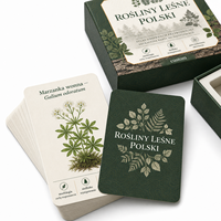 Cartes d'apprentissage personnalisées sur l'identification des plantes forestières polonaises, noms en latin, papier mat durable et écologique, éducation botanique