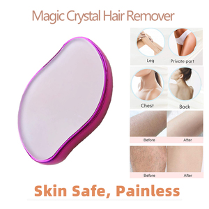 Épilateur à faire soi-même sans douleur pour <span class=keywords><strong>homme</strong></span> et femme, épilation lisse du corps, des bras et des jambes, en verre de cristal, magique, OEM - Product Image 2